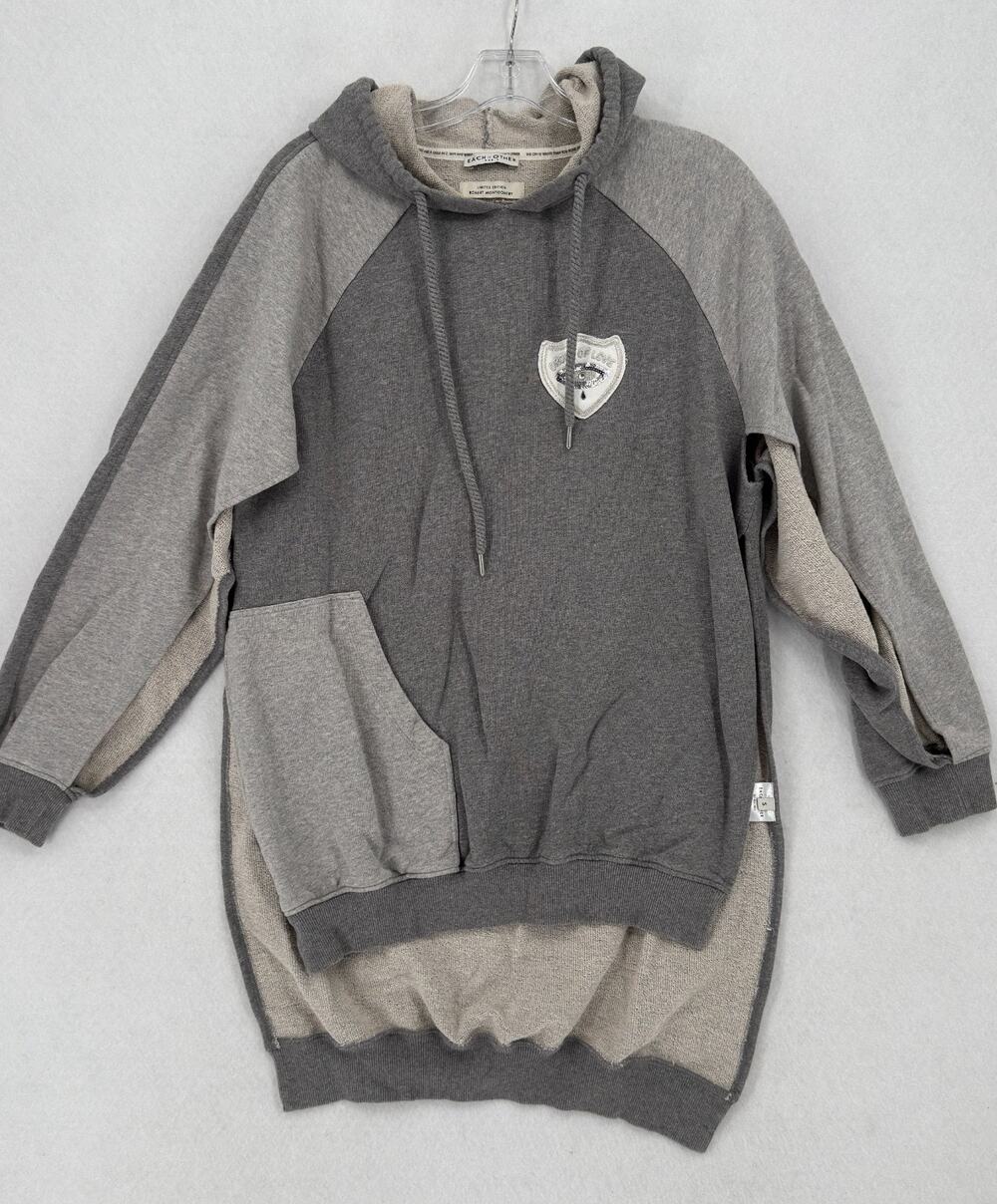 Each x Other Robert Montgomery Limited Edition Gray Cotton Long Hoodie Sz S